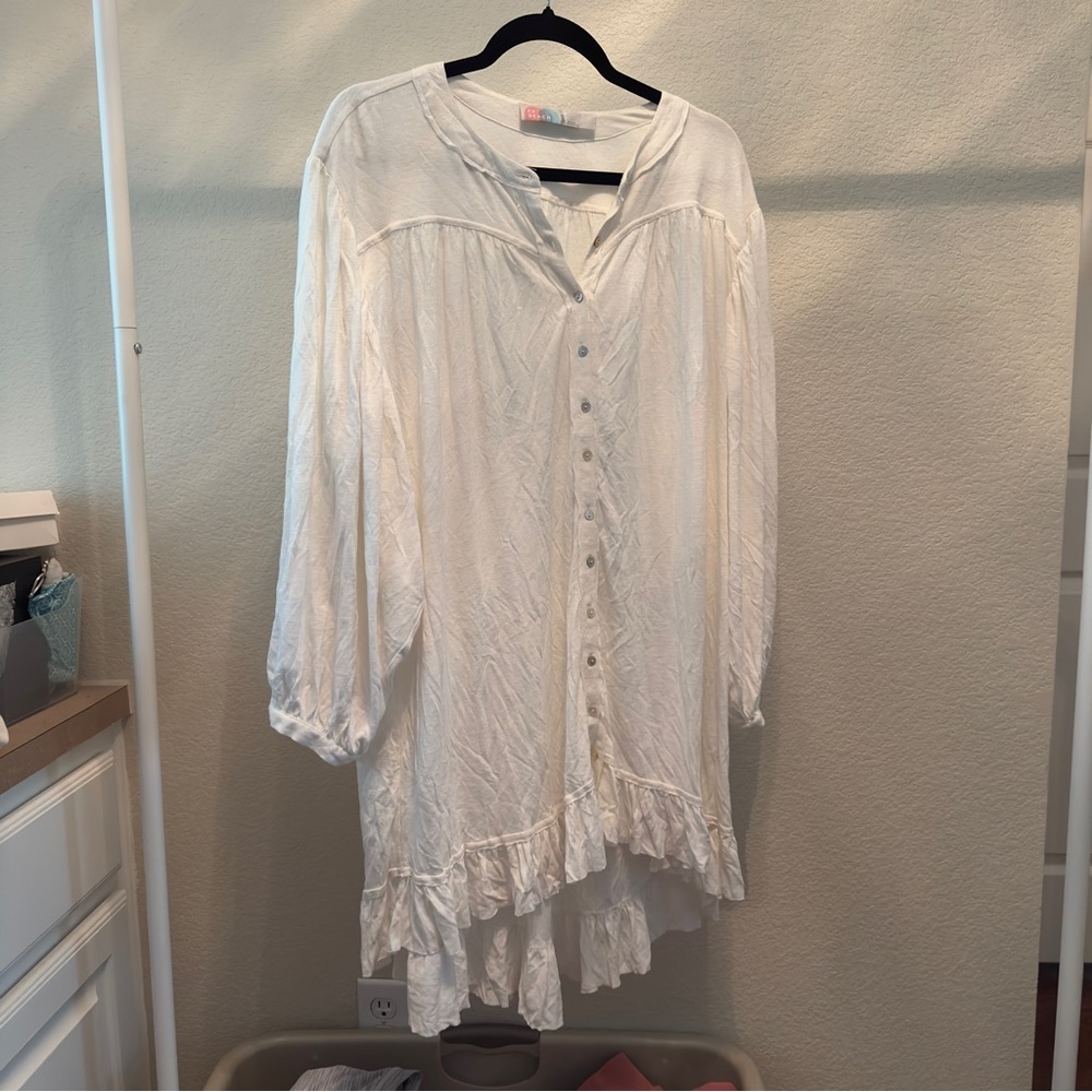 Free People White Mini Dress